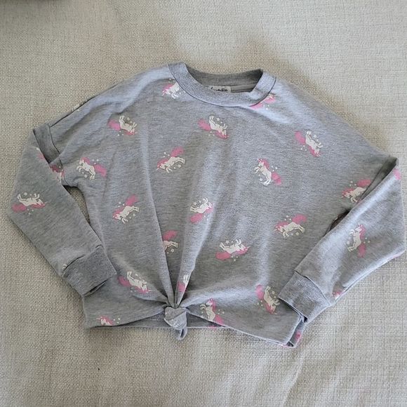 Love, Fire Girls Front Knot Tie Top Size M - Picture 1 of 2